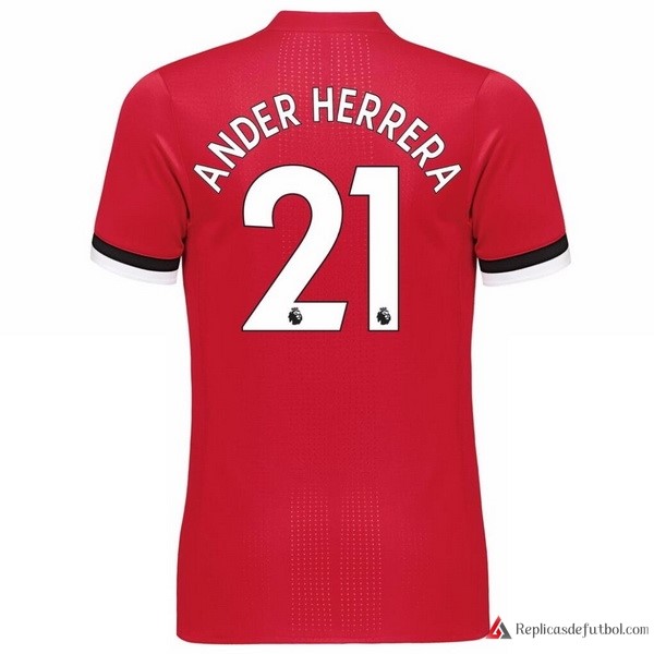 Camiseta Manchester United Primera equipación Ander Herrera 2017-2018